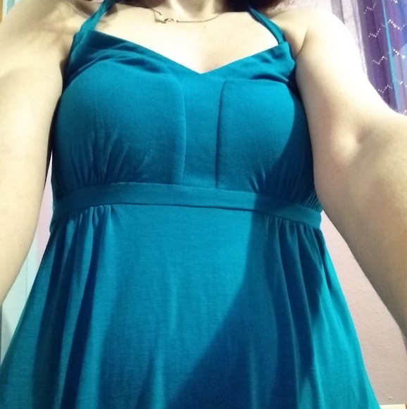 NWT Express Maxi Dress with Tie Around Neck - Size XS - Picture 5 of 14